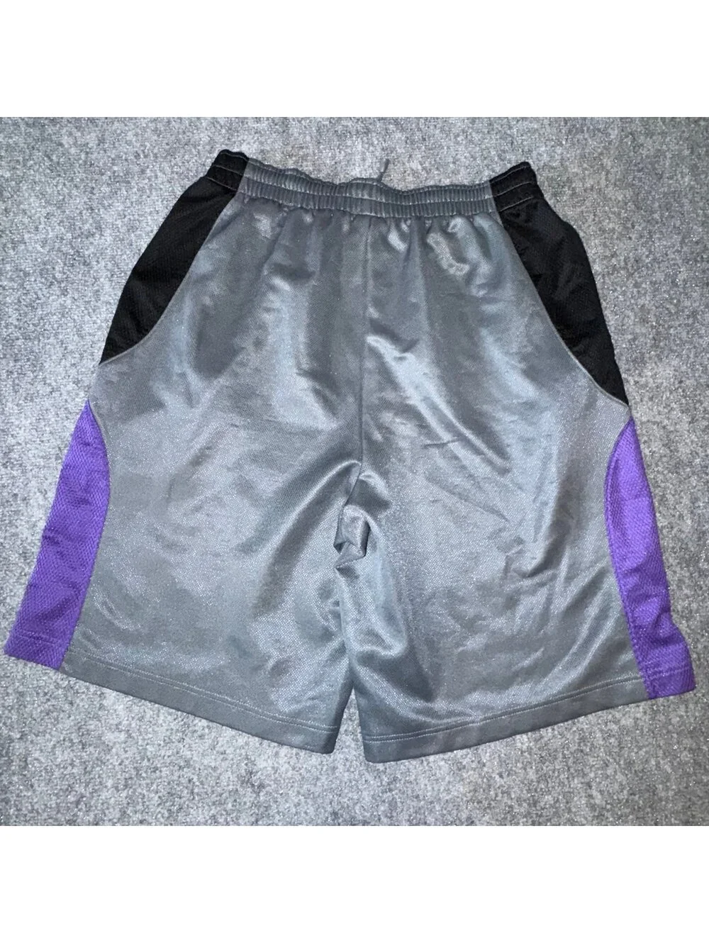 Nike Air Jordan Grail Purple Accent Baggy Hoop Shorts Mens LG Vtg y2k 90s Rare